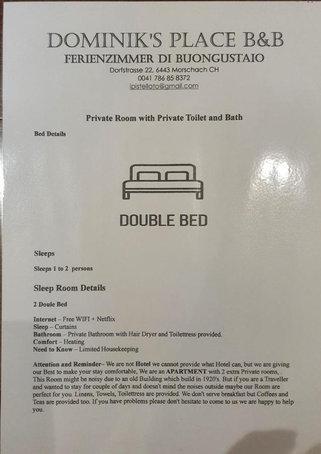Buongustaio1 Zimmer Mit Ensuite T&B 모르샤취 외부 사진